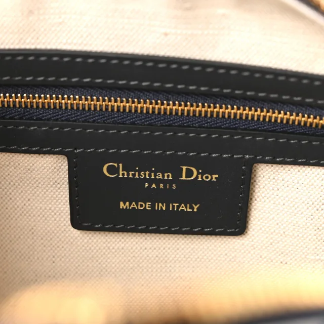 Dior Oblique Groove 25 Bag Blue in Blue Coated canvas from FASHIONPHILE, photo 6 of 10