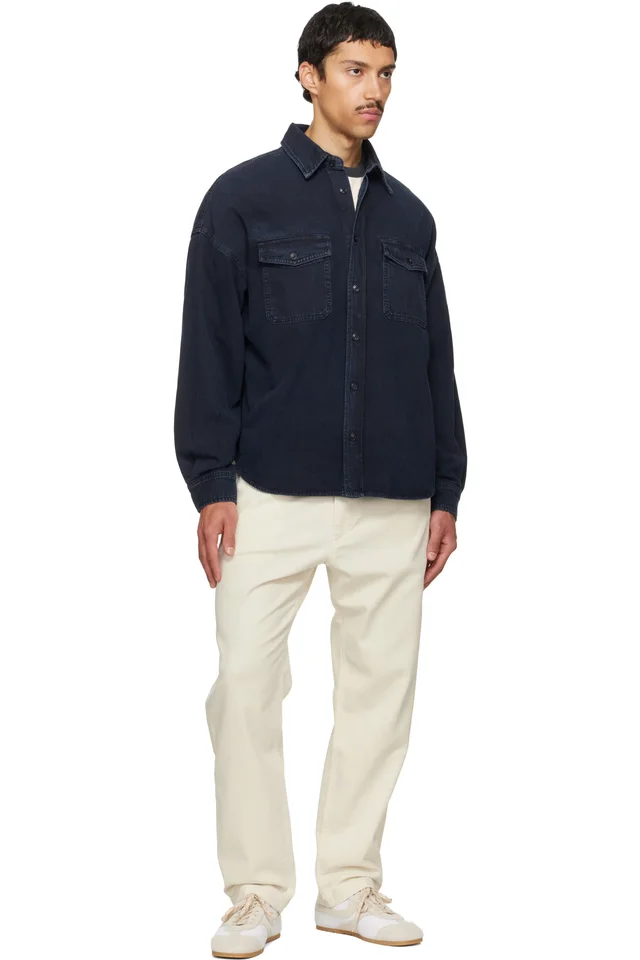 Citizens of Humanity Navy Shigoto Denim Shirt, photo 4 of 4 from SSENSE