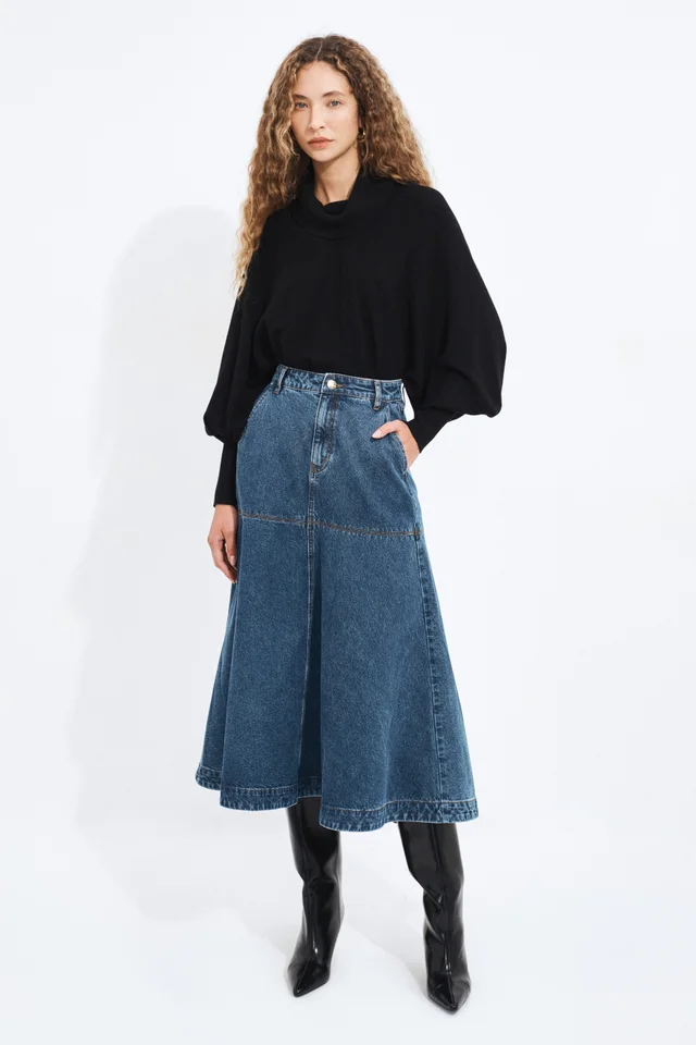 Aje Studio Olivia Denim Midi Skirt from Aje, photo 1 of 1
