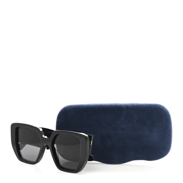 Gucci Acetate Square Frame Sunglasses GG0956S Black in Black from FASHIONPHILE, photo 10 of 10