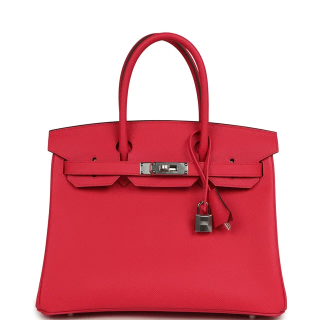 Hermès Birkin 30 Rose Extreme Epsom Palladium Hardware in Pink Epsom leather from Madison Avenue Couture