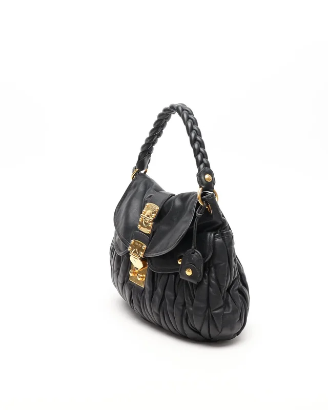 Miu Miu Coffer Matelassé Hobo Bag in Leather from A Retro Tale, photo 2 of 9
