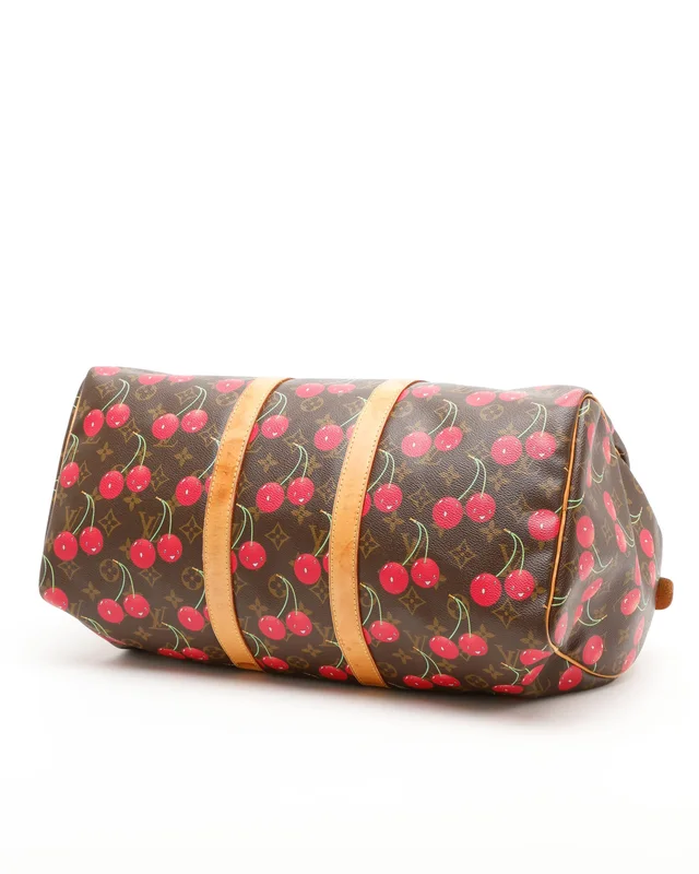 Louis Vuitton Keepall 45 Cerises Cherry Limited Edition Takashi Murakami Weekend Bag from A Retro Tale, photo 4 of 12