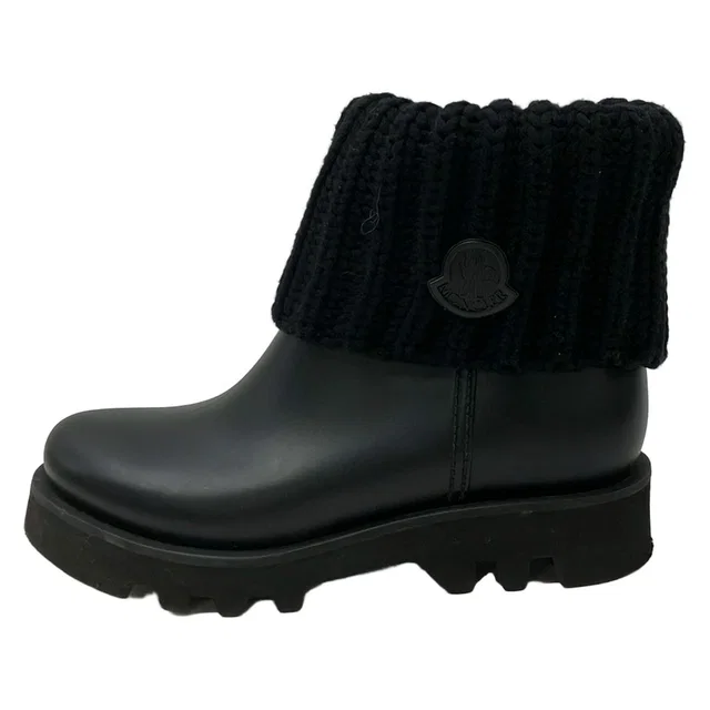 Moncler Rain Boots Black 36 in Black from The Reluxe
