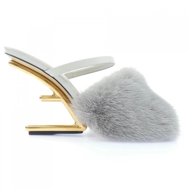 Fendi Sandals Gray in Grey from The Reluxe