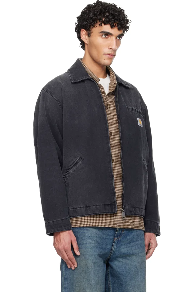 Carhartt Work In Progress Black OG Detroit Denim Jacket, photo 2 of 4 from SSENSE