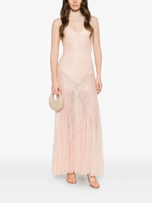 Elisabetta Franchi Red Carpet dress in floral lace, photo 2 of 2 from FARFETCH