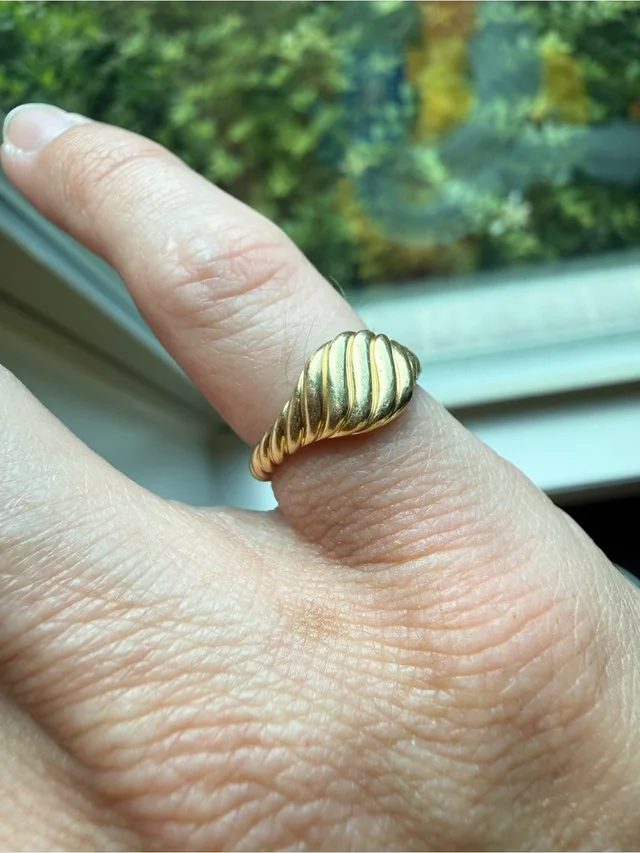 David Yurman Ribbed Shell Ring - Polished Gold Band in gold from Poshmark