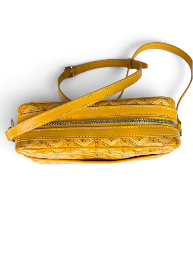 Goyard Yellow Goyardine Sac Cap Vert PM in Green Canvas from Season 2 Consign, photo 2 of 9