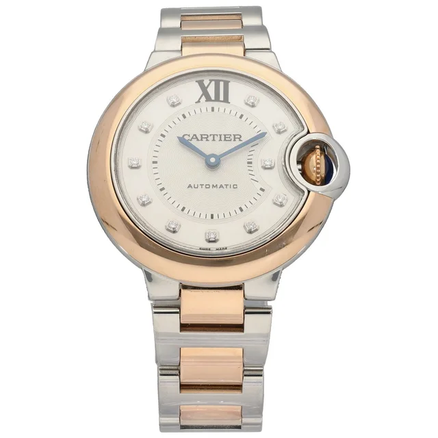Cartier Ballon Bleu W3BB0006 33mm Bi-Colour Watch in Blue from H&T