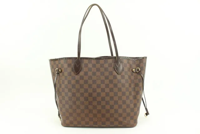 Louis Vuitton Damier Ebene Neverfull MM Tote Bag in Brown Canvas from Bagriculture