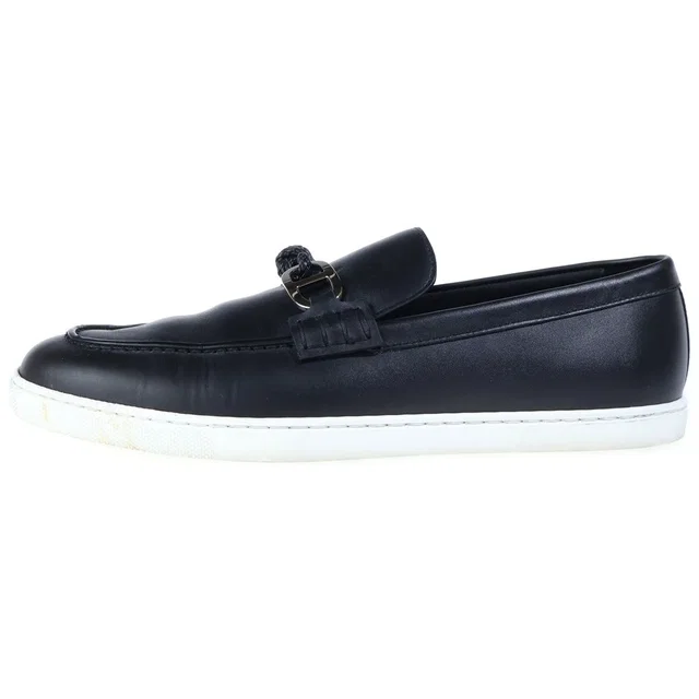 Hermès Moccasins Ignacio Leather Deck Shoes Low-Top Sneakers in Leather from The Reluxe
