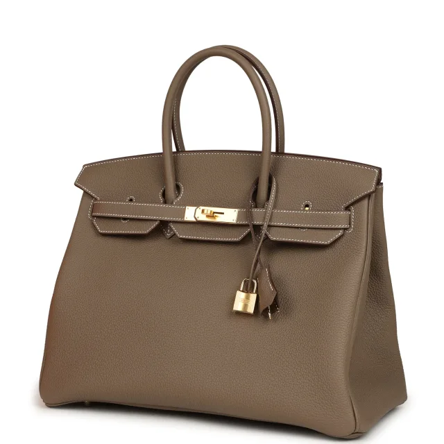 Hermès Birkin 35 Etoupe Togo Gold Hardware in Taupe Togo leather from Madison Avenue Couture, photo 5 of 9