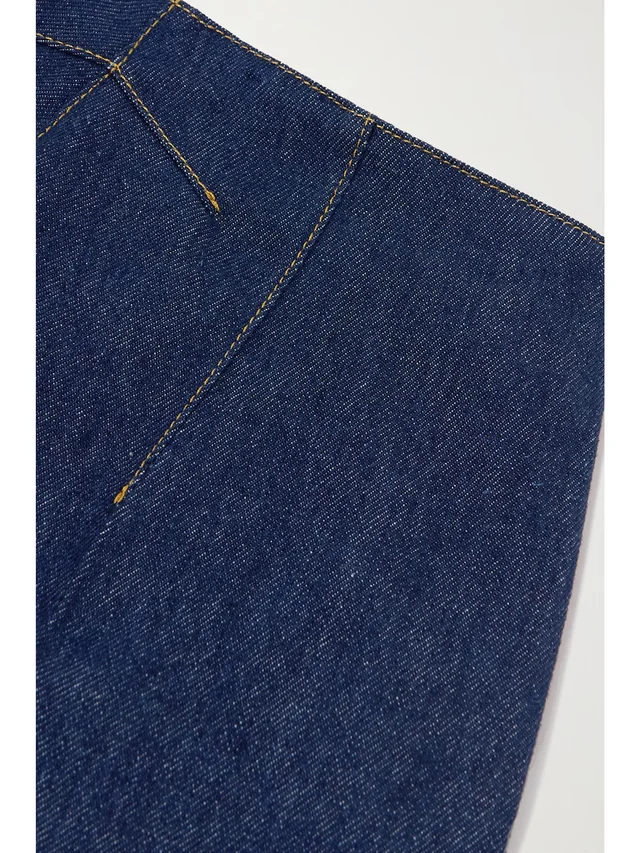 PATOU High-rise wide-leg organic jeans in blue 92% Cotton 8% Polyester, photo 6 of 7 from NET-A-PORTER (Canada)