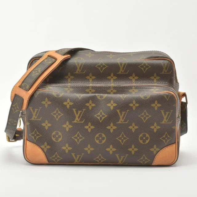 Louis Vuitton Nile Shoulder Bag Monogram Leather in Leather from The Reluxe