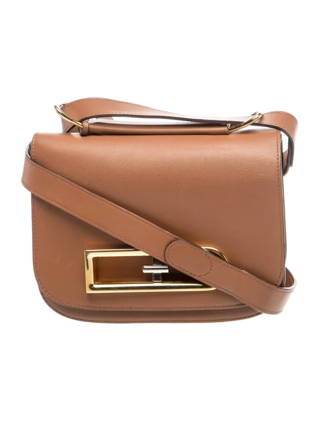 Delvaux Leather Lingot in red|brown Leather from The RealReal