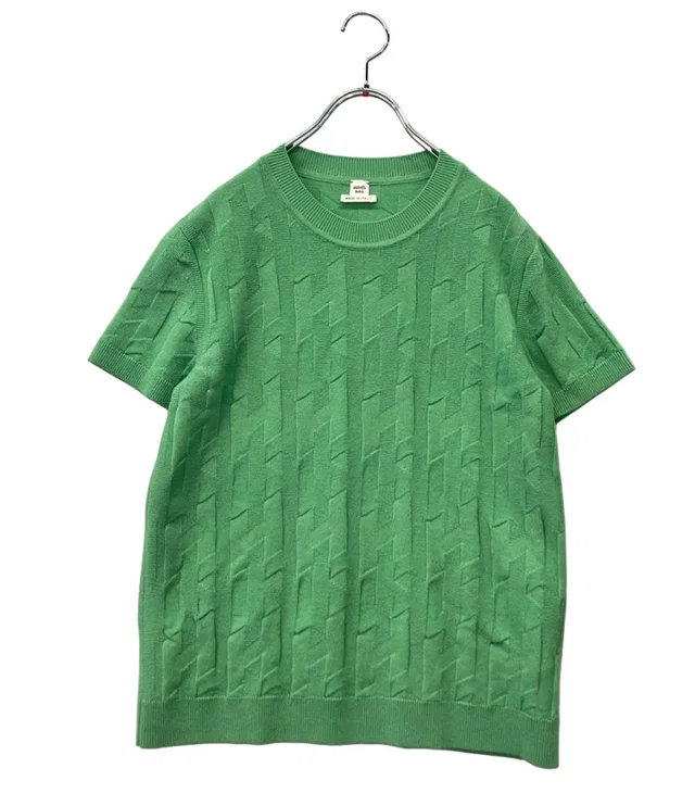 Hermès Short Sleeve Knit Jacquard Sweater 36 from The Reluxe