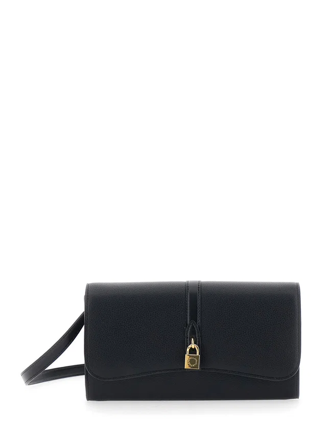 Stella McCartney Ryder Shoulder Bag — Black Polyamide in Black from HEWI