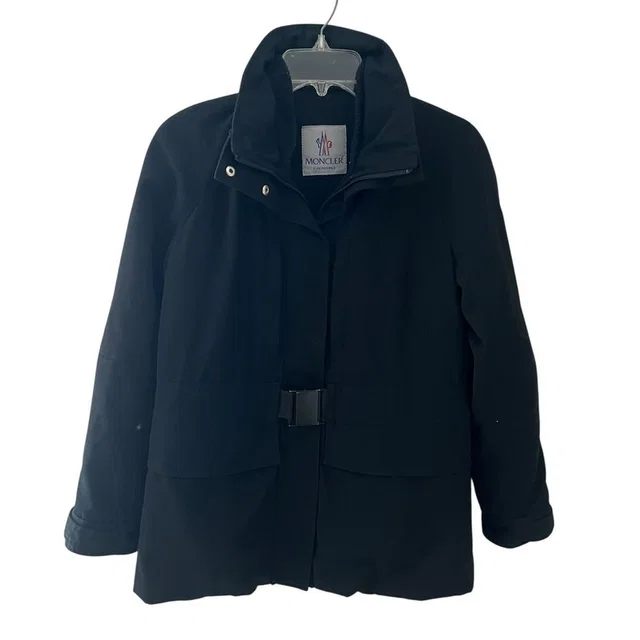 Moncler Grenoble Small Black Belted Ski Coat Mid Length Ski Snowboarding Read in black from Poshmark
