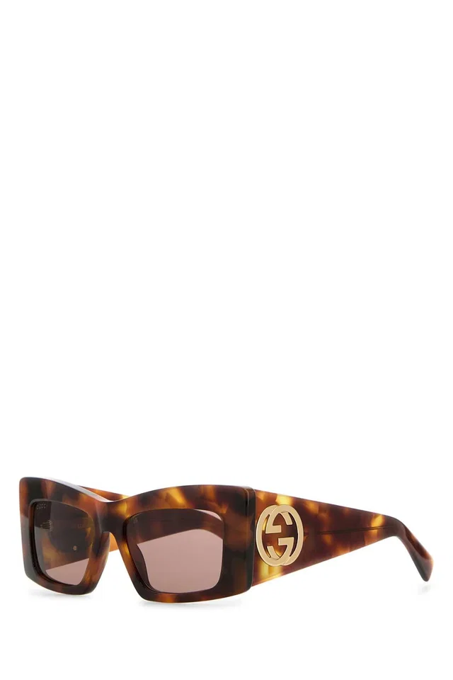 Gucci Gg1842s Tortoiseshell Acetate Sunglasses — Brown Exterior in Brown from HEWI