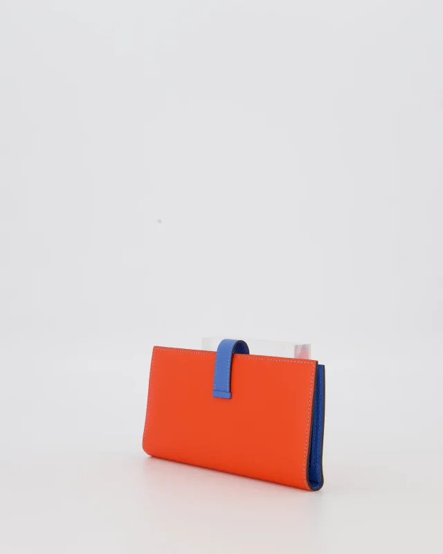 Hermès Bearn Verso Wallet in Blue Leather from Sellier, photo 4 of 12