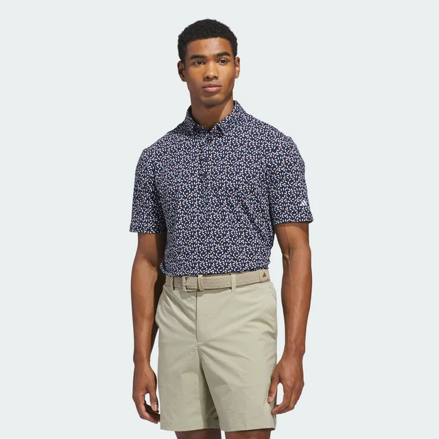 Adidas Ultimate365+ Butterspun Soft Print Polo Shirt in Blue from adidas (US), photo 1 of 1