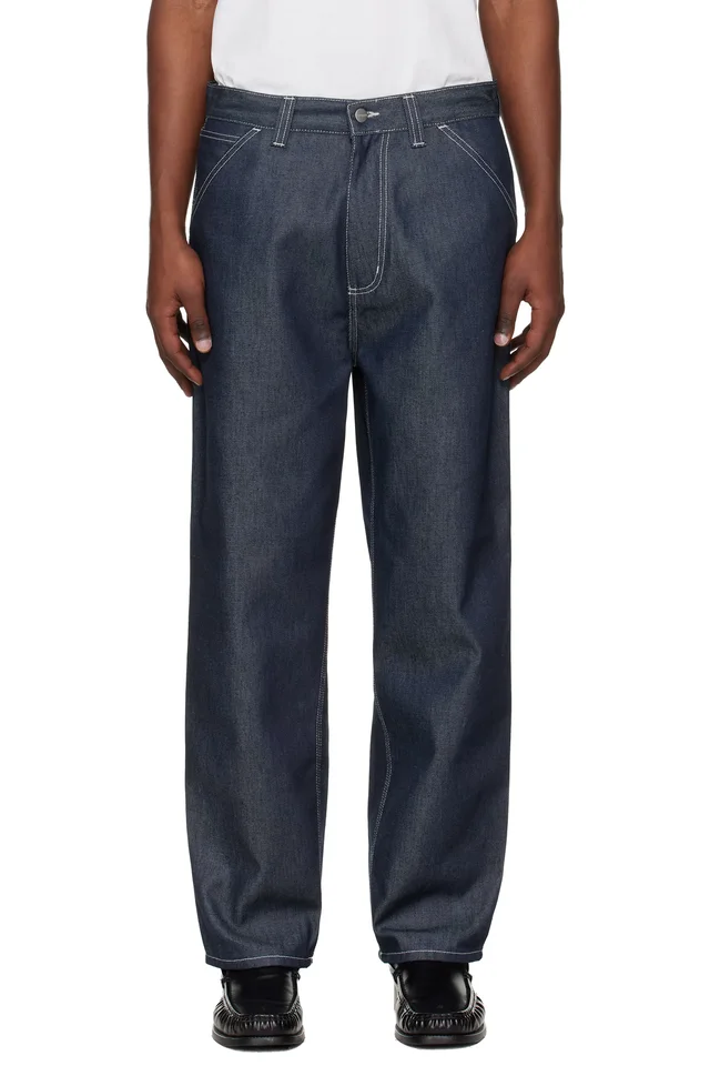 Navy OG Single Knee Jeans, image 1 of 1 from SSENSE