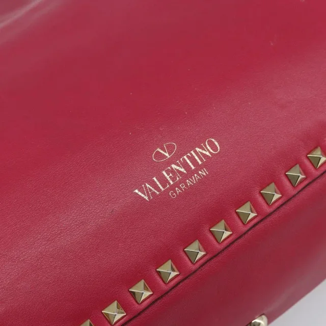 Valentino Garavani Rockstud Tote Soft Leather Pink Bag in Pink Leather from HEWI, photo 16 of 24