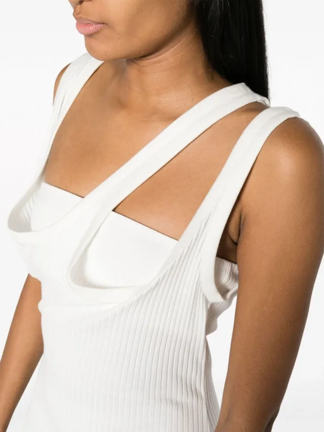 The Attico Ribbed Jersey Midi Dress Runway, photo 2 of 3 from Balardi