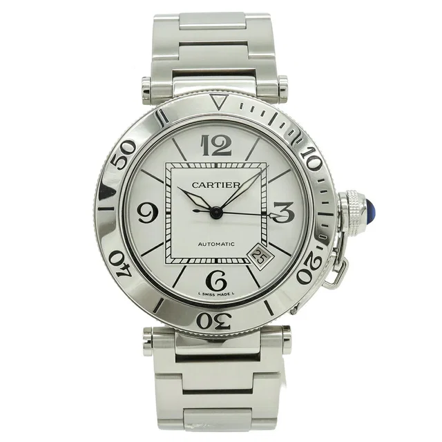 Cartier Pasha Seatimer Stainless Steel Wristwatch from LuxUness