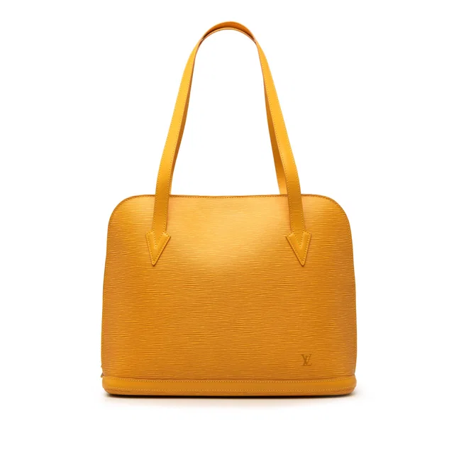 Yellow Louis Vuitton Epi Lussac Shoulder Bag in Yellow Leather from Designer Revival