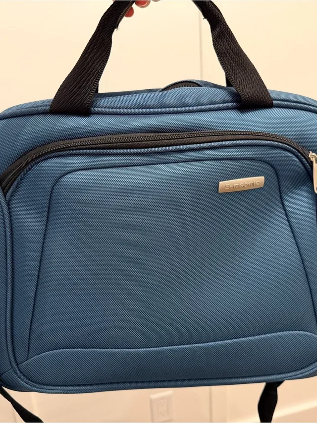 Samsonite Laptop Briefcase With Front Organizer in blue from Poshmark