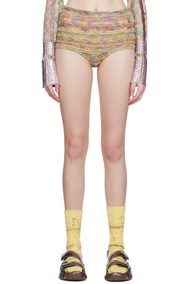 Collina Strada Multicolor Vitelli Edition Tap Shorts, image 1 of 1 from SSENSE
