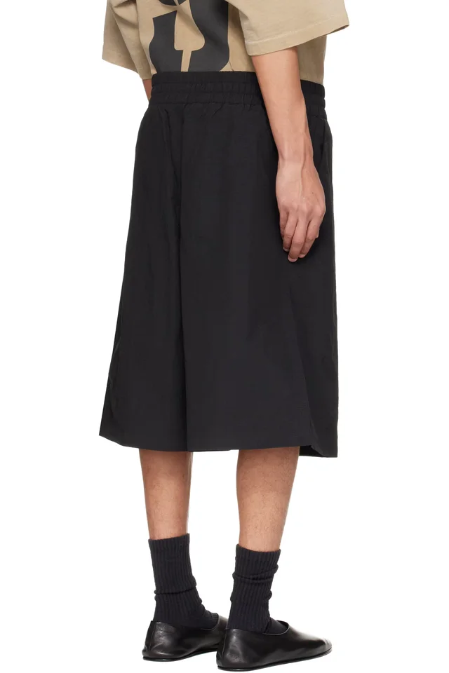 Fear of God Black Nylon Ripstop Sport Shorts, photo 3 of 4 from SSENSE