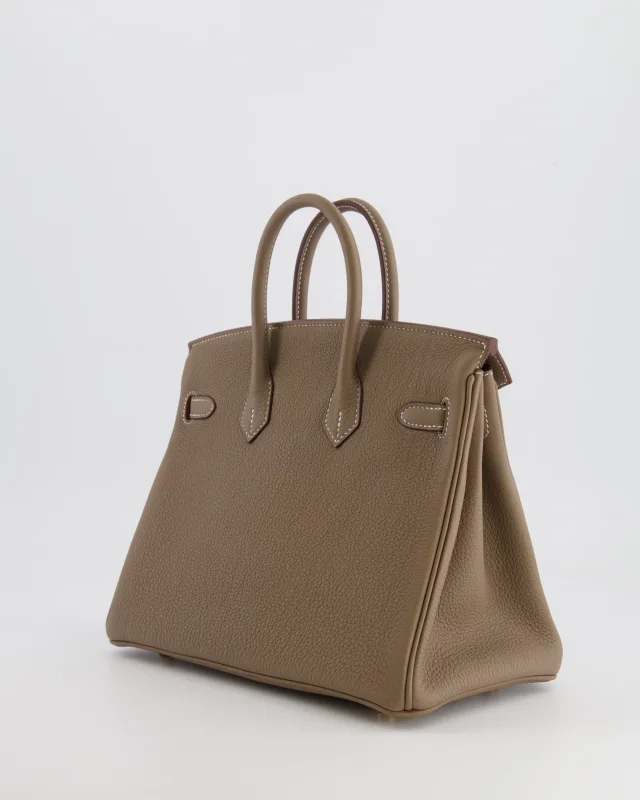 HOT* Hermès Birkin Retourne 25 Bag in Taupe Togo leather from Sellier, photo 5 of 22