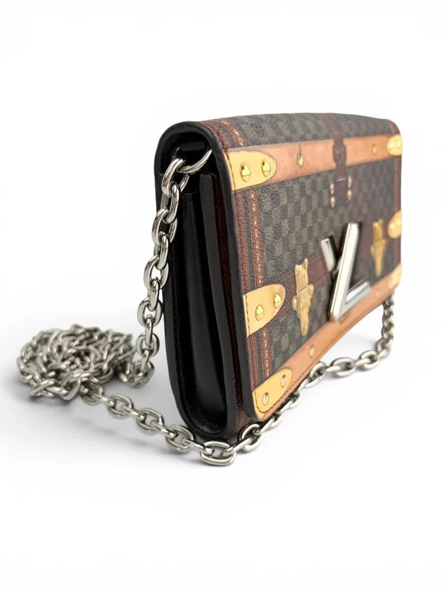 Louis Vuitton Limited Edition Damier Time Trunk Twist Chain WOC from Season 2 Consign, photo 2 of 8