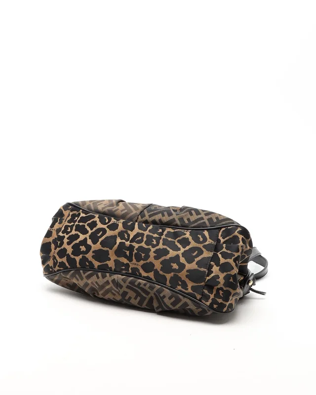 Fendi Zucca Chef Leopard Tote Bag from A Retro Tale, photo 4 of 11