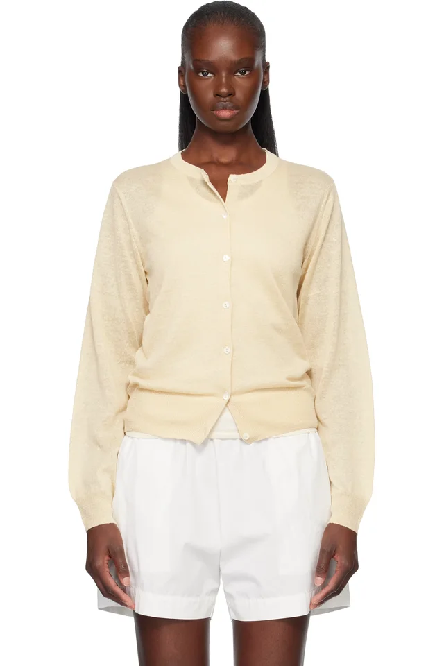 Yellow Rola Linen Cardigan, image 1 of 1 from SSENSE
