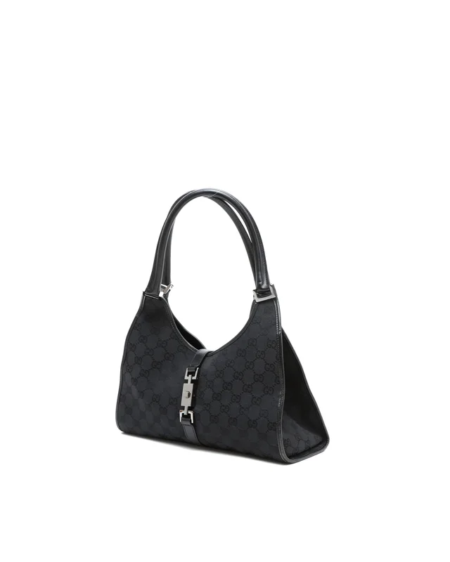 Gucci GG Small Jackie Bardot Bag in Canvas from A Retro Tale, photo 2 of 10