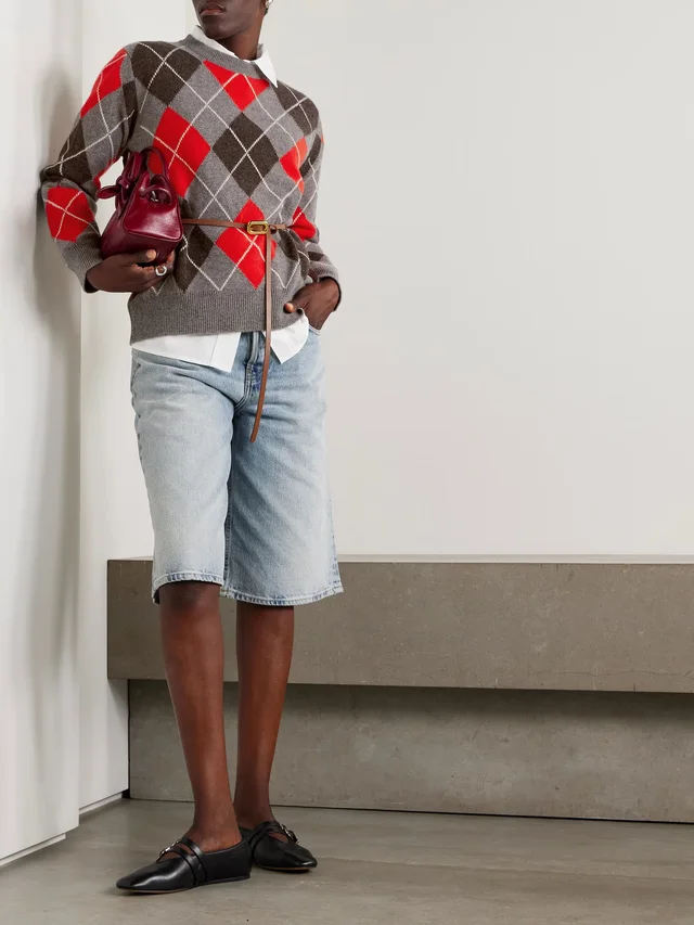 &DAUGHTER Argyle checked wool sweater, photo 2 of 2 from NET-A-PORTER (Canada)