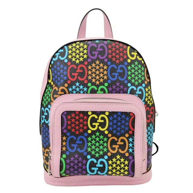 Gucci Psychedelic GG Supreme Monogram Canvas Backpack Bag Multicolor 601296 in Multicolor Coated canvas from Dallas Designer Handbags