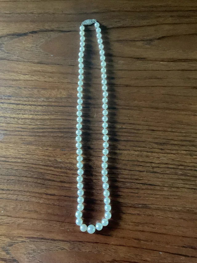 Mikimoto Lustrous White Pearl Strand Necklace in white from Poshmark