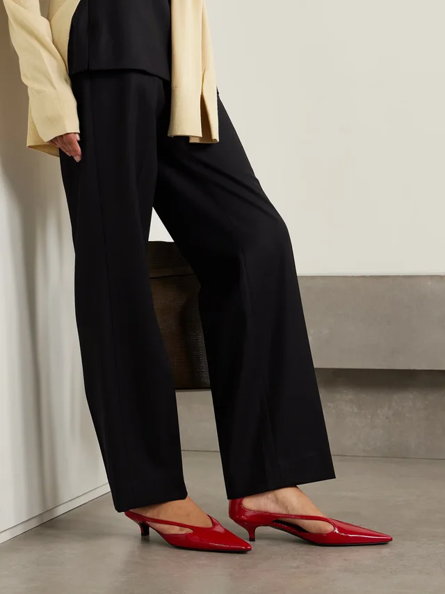 TOTEME Cutout patent-leather pumps in Red, photo 2 of 2 from NET-A-PORTER (Canada)