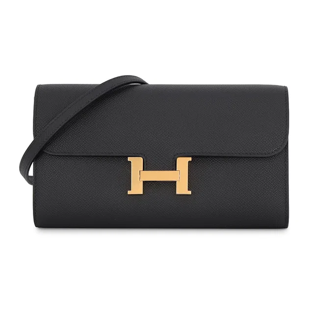 Hermès Constance to Go Black Epsom in Black Epsom leather from GALLERY RARE