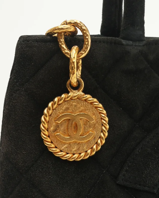 Chanel Suede Medallion Tote Bag in Suede from A Retro Tale, photo 8 of 13