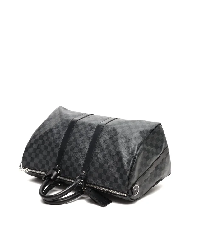 Louis Vuitton Damier Graphite Keepall 45 Bandoulière Weekend Bag in Grey Canvas from A Retro Tale, photo 4 of 7