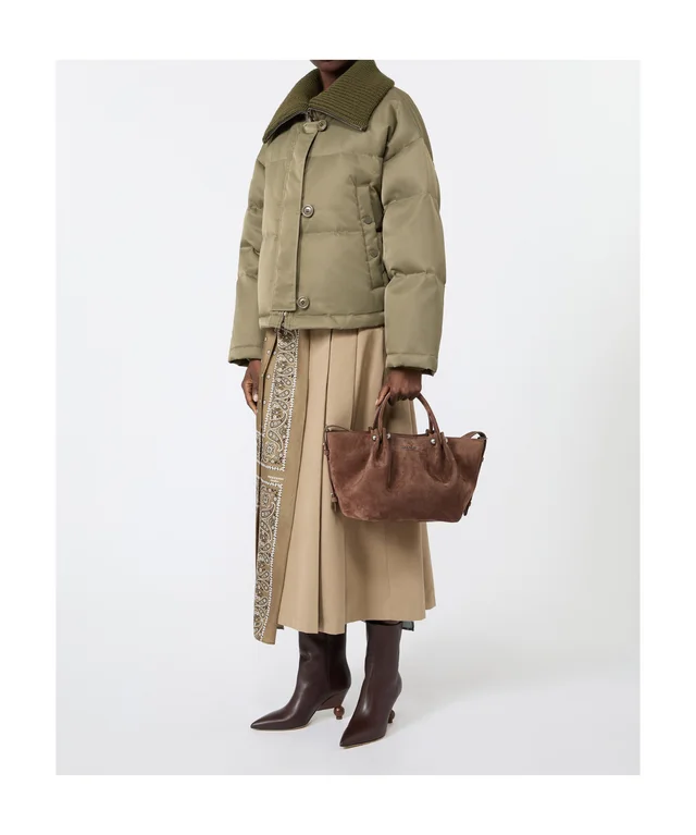 Weekend Max Mara Small suede tote bag, photo 4 of 6 from SENSER