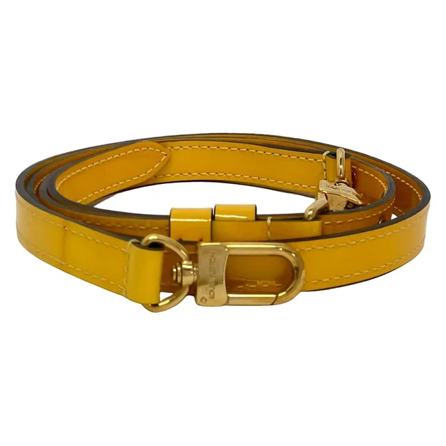 Louis Vuitton Shoulder Strap Citrine Leather in Leather from The Reluxe