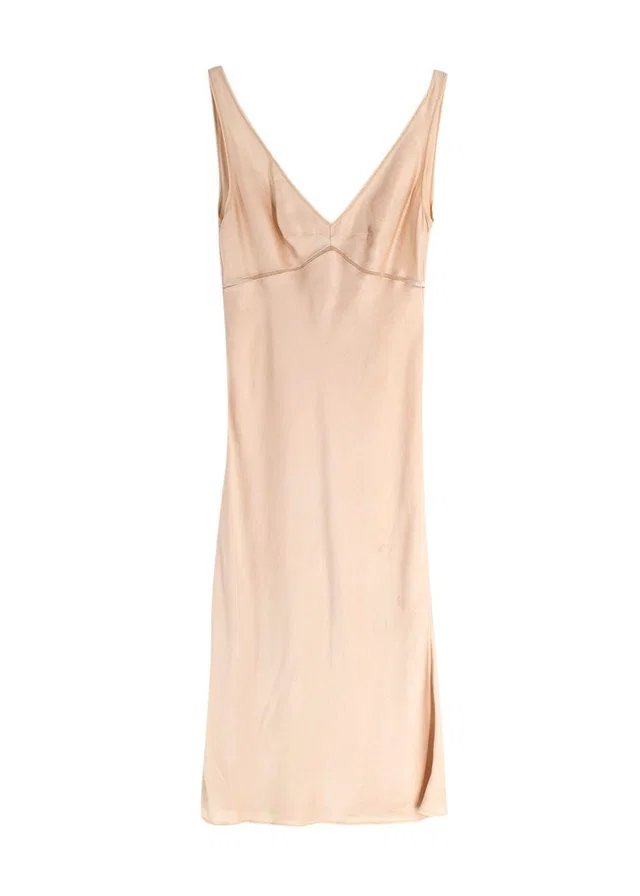 Prada Champagne Silk Slip Dress in Silk from HEWI