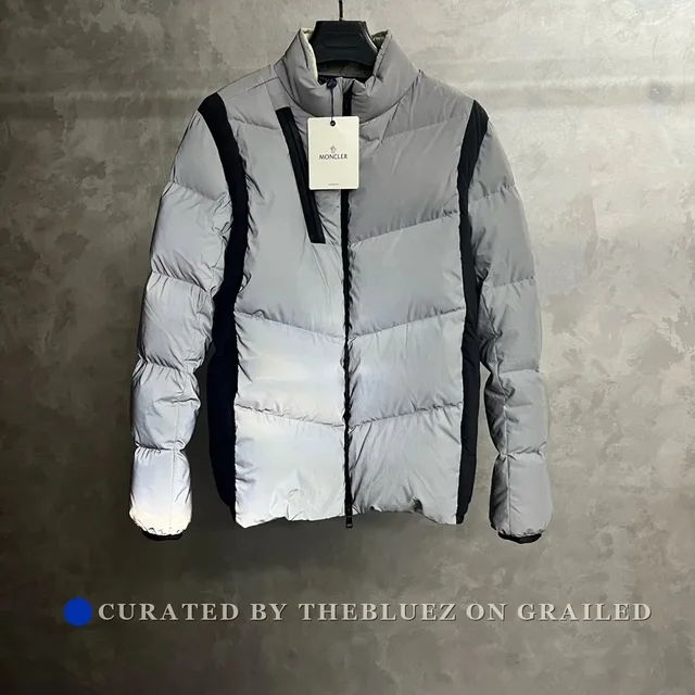 Moncler Reflective Puffer Jacket, Women's (Size Xl) in gray from Grailed